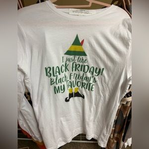 Long sleeve Elf Black Friday Graphic t